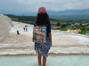 Rhea in Pamukkale, Turkey